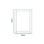Grey Framed Mirror 500H 700W  - Nottingham Range