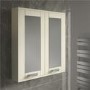 GRADE A1 - Nottingham Ivory Mirrored Cabinet