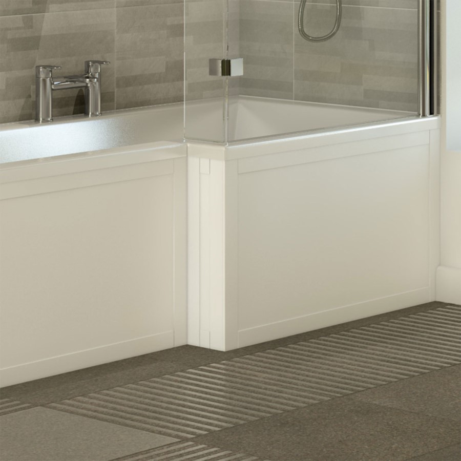 Nottingham White L Shape Front Panel 