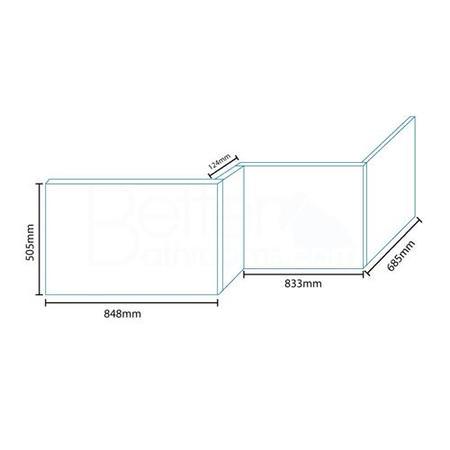 Nottingham Ivory L shape Front Panel 