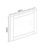 Nottingham White L shape End Panel 
