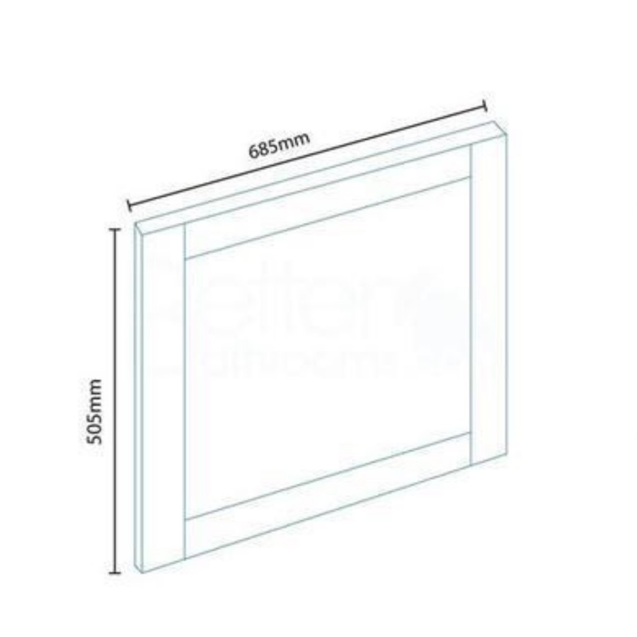 Nottingham White L shape End Panel 