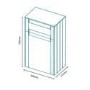 Nottingham White WC Unit with Aurora Back to Wall Toilet 