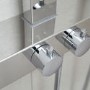 GRADE A1 - Latvin Thermostatic Shower Tower Panel with Integrated Storage