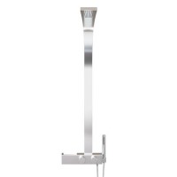 GRADE A1 - Celeste Luxury Thermostatic Shower Tower Panel with Draining Compartment GRADE A1 - Celeste Luxury Thermostatic Shower Tower Panel with Draining Compartment