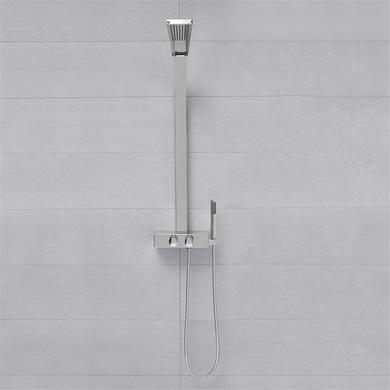 GRADE A1 - Chrome Luxury Thermostatic Shower Tower Panel with Shower Handset