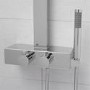 Chrome Luxury Thermostatic Shower Tower Panel with Shower Handset