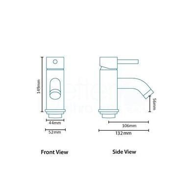 GRADE A1 - S9 Single Lever Round Basin Mixer Tap