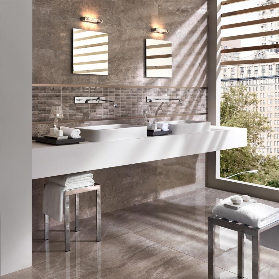 Marmi Emperador Tuana Rectified Wall/Floor Tile