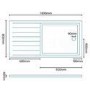 Rectangular Walk In Low Profile Shower Tray 1600 x 800mm - Slim Line