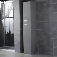 Cuba Grey 350 Tall Storage Unit