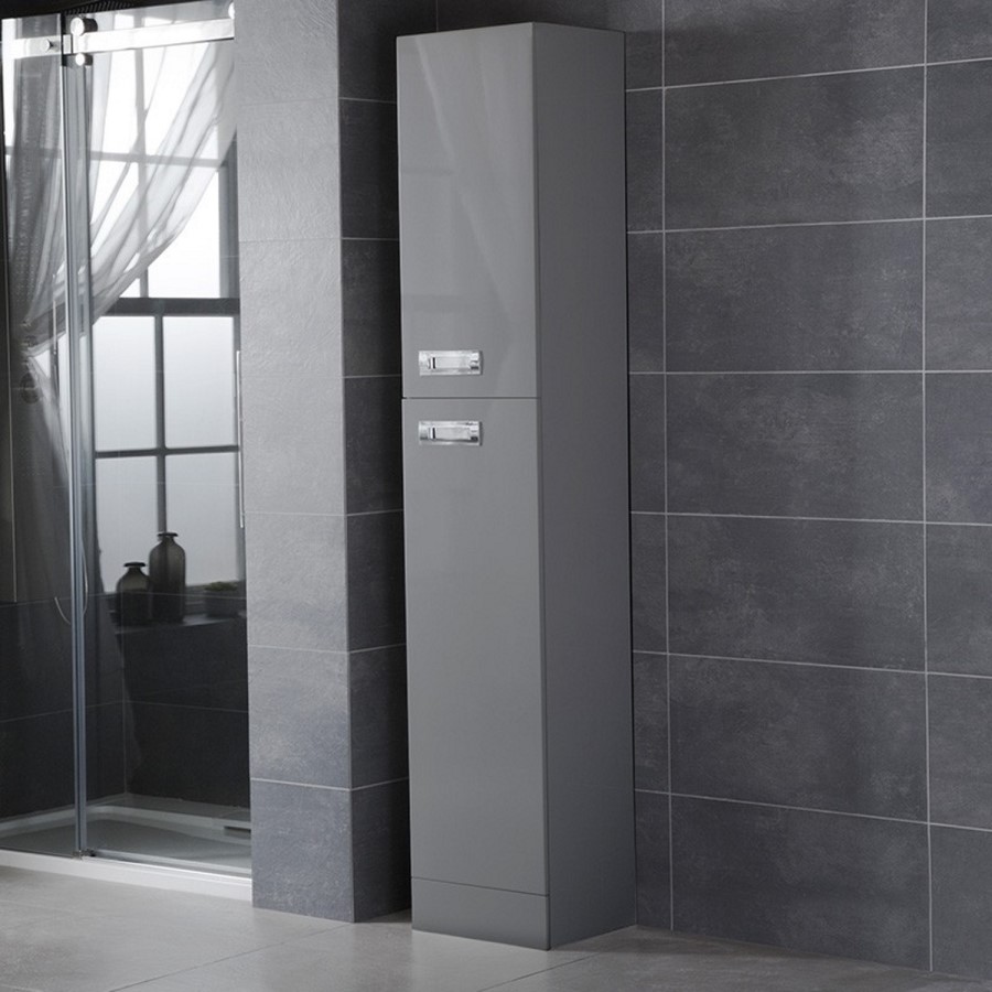 Cuba Grey 350 Tall Storage Unit