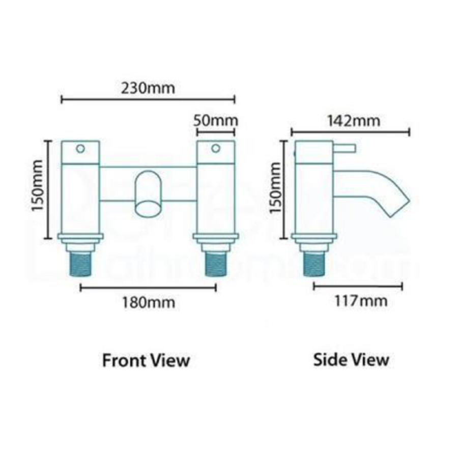 Chrome Bath Mixer Tap - S9
