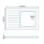 Rectangular Walk In Low Profile Shower Tray 1400 x 900mm - Slim Line