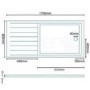 Rectangular Walk In Low Profile Shower Tray 1700 x 800mm - Slim Line