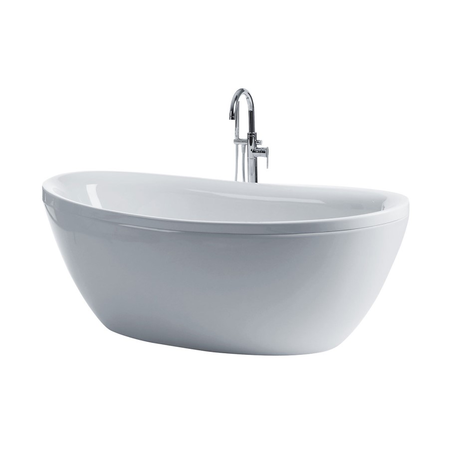 Duo Oval Modern Freestanding Bath - L1750 x W840mm