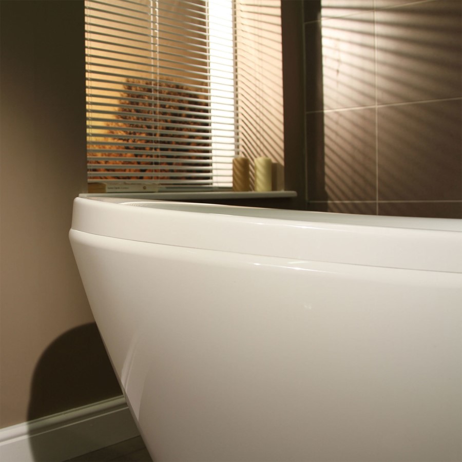 Duo Oval Modern Freestanding Bath - L1750 x W840mm