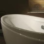 Duo Oval Modern Freestanding Bath - L1750 x W840mm
