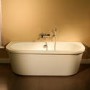 Back to Wall Freestanding Bath with Surround Panel - L1685 x W780mm - Dee