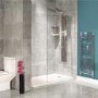 Walk In Glass Shower Screen - 1850 x 1100mm - 8mm Glass