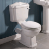 Legend Close Coupled Toilet WC Lever Cistern - Standard Seat