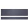 GRADE A3 - Cuba 1700mm Grey Bath Panel with Plinth - Height Adjustable