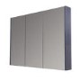 900mm Wall Hung 3 Door Mirrored Cabinet Grey  - Windsor