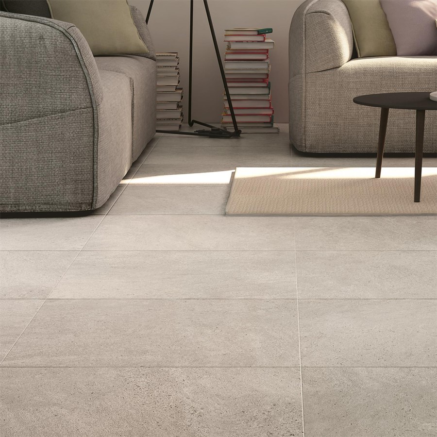 Season White Glazed Porcelain Non Slip Floor Tile 
