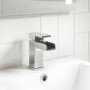 Chrome Waterfall Mono Basin Mixer Tap - Quadra