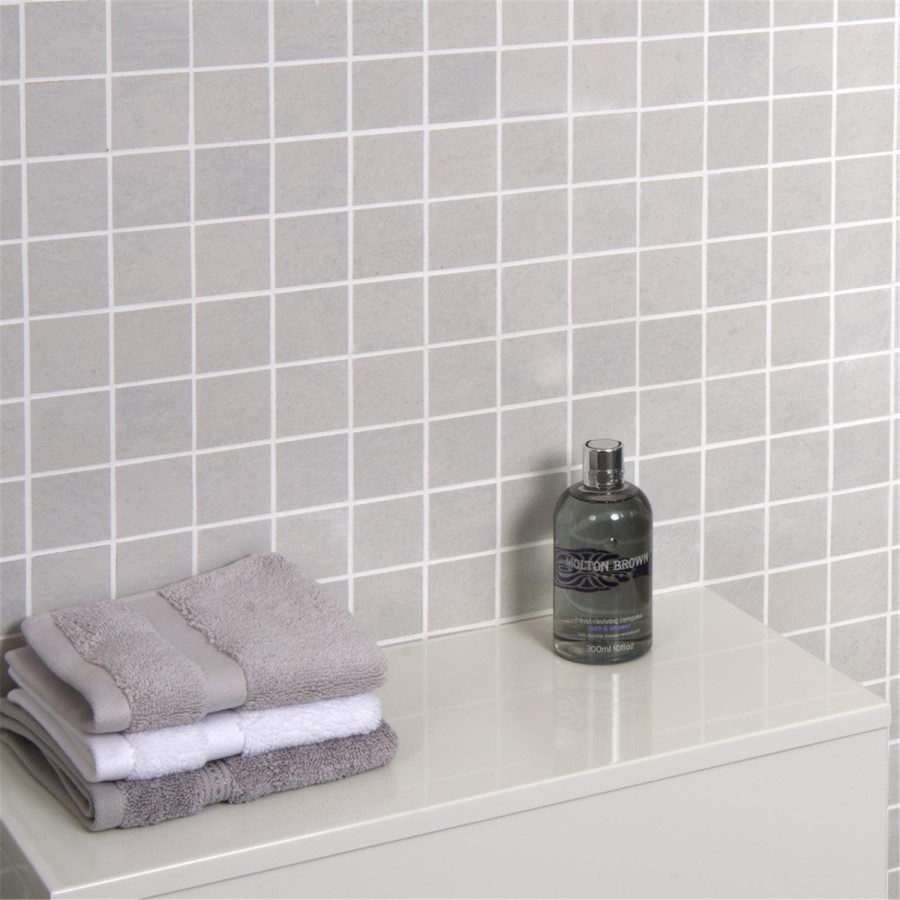 Cementi Light Grey Porcelain Wall/Floor Mosaic 