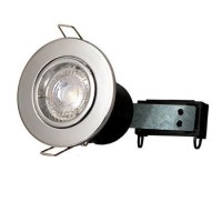 Chrome Fixed Fire Rated Spotlight - Twist & Lock