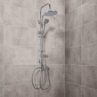 Dualex Multi Function Riser Slide Shower Rail Kit Dualex Multi Function Riser Slide Shower Rail Kit