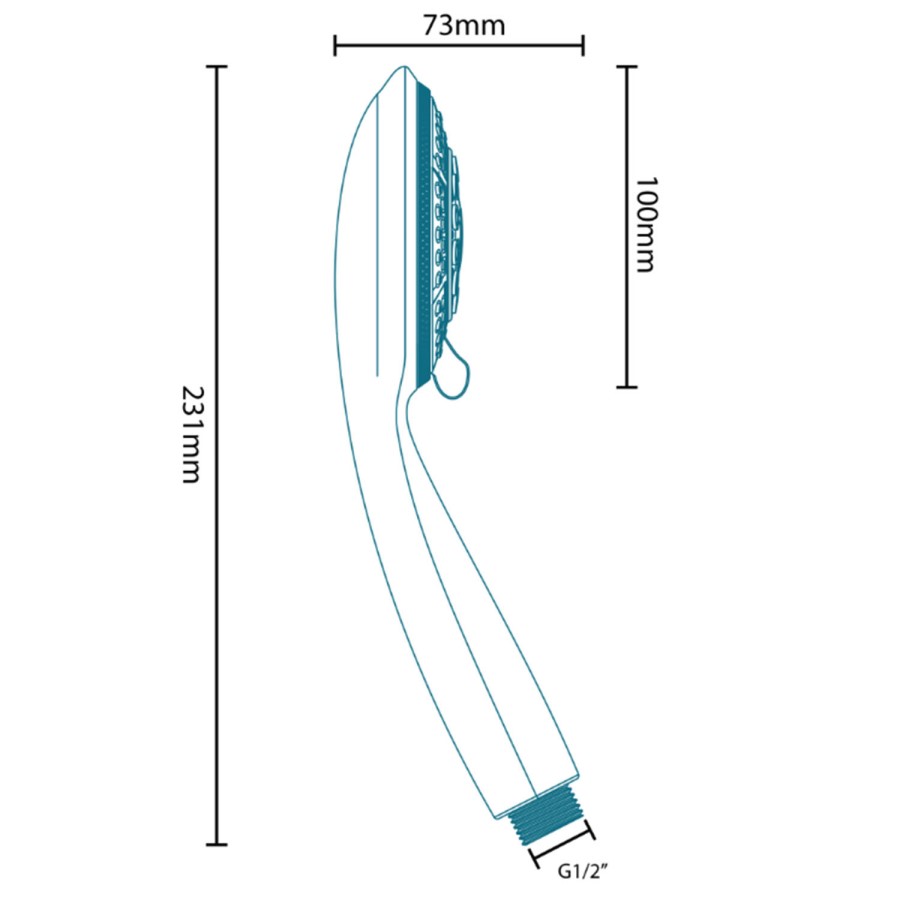 Dualex Multi Function Riser Slide Shower Rail Kit
