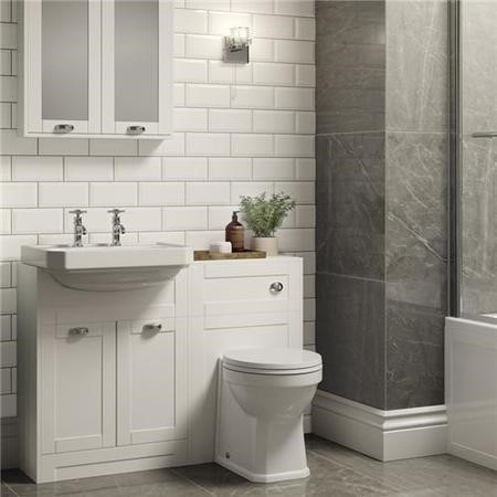 Metro White Wall Tile - Better Bathrooms
