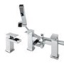 GRADE A1 - Quadra Waterfall Basin Mixer and Bath Shower Mixer Tap Pack