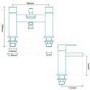 GRADE A1 - Quadra Waterfall Basin Mixer and Bath Shower Mixer Tap Pack
