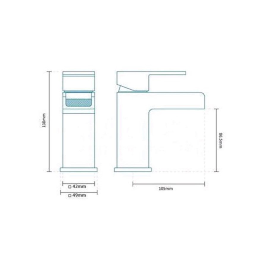 Waterfall Basin Mixer and Bath Filler Tap Pack