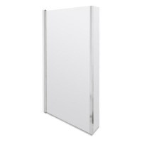 Quattro Hinged Bath Screen 1400mm H x 808mm W - 6mm Glass