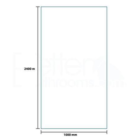 White Gloss Wall Panel - 2400 x 1000 x 10mm	