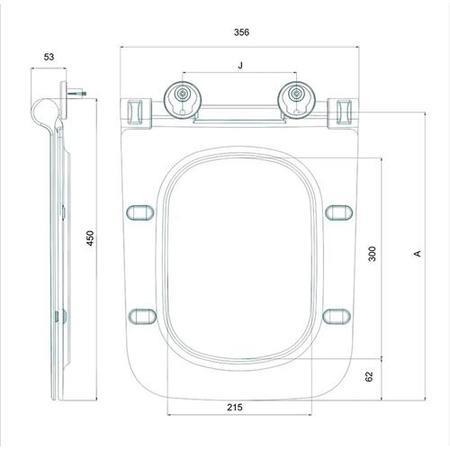 Designer Thin Soft Close Seat 