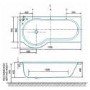 Beresford 1700 x 850 Right Hand P-Shaped Bath	