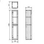 Nottingham Ivory 1400 Wall Hung Tall Boy Storage Unit