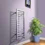1000 x 450mm Square Chrome Heated Towel Rail - Julian Range