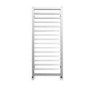1000 x 450mm Square Chrome Heated Towel Rail - Julian Range