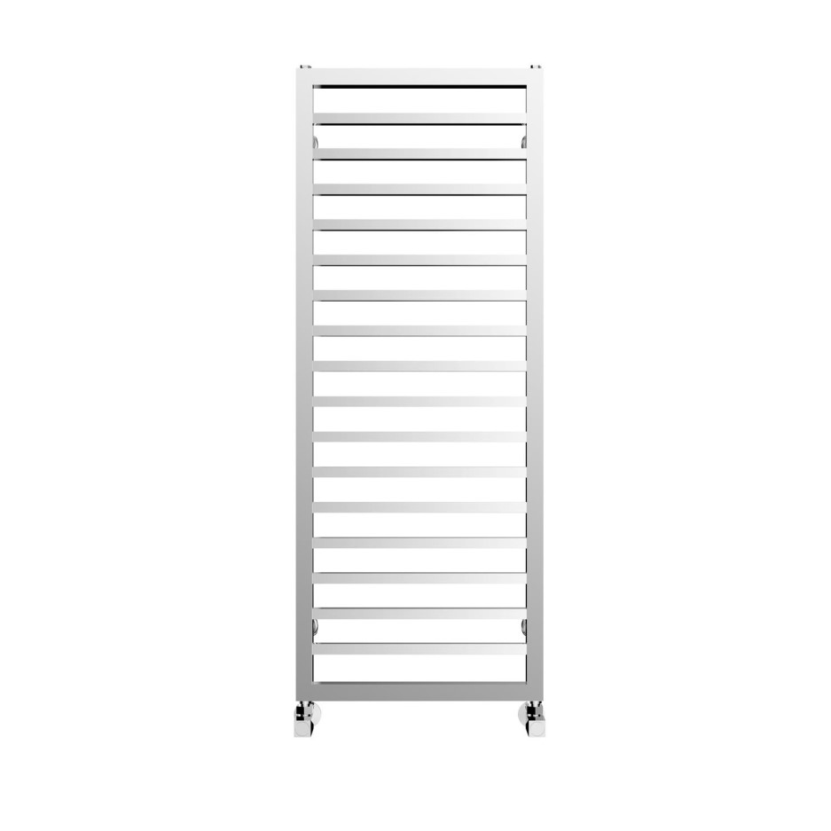 square chrome towel rail
