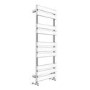 GRADE A1 - 1200 x 500mm Flat Chrome Heated Towel Rail - Juliet Range