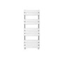 GRADE A1 - 1200 x 500mm Flat Chrome Heated Towel Rail - Juliet Range