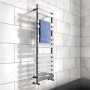 1422 x 500mm Flat Chrome Heated Towel Rail - Juliet Range