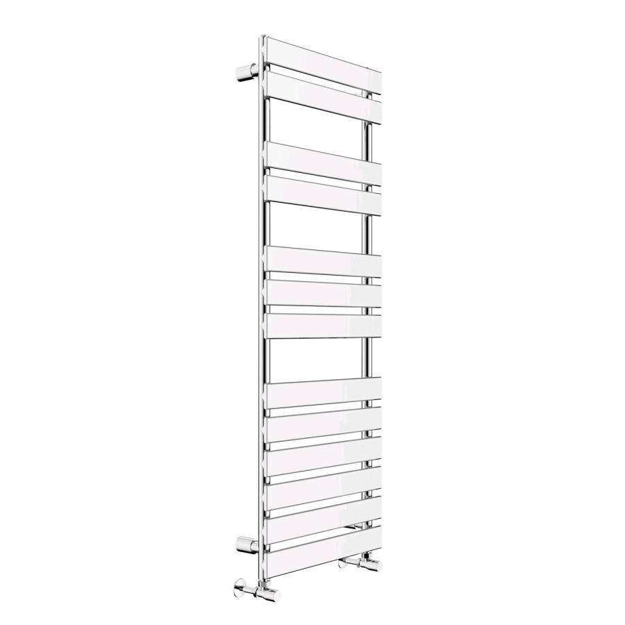 1422 x 500mm Flat Chrome Heated Towel Rail - Juliet Range