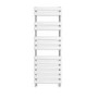 1422 x 500mm Flat Chrome Heated Towel Rail - Juliet Range